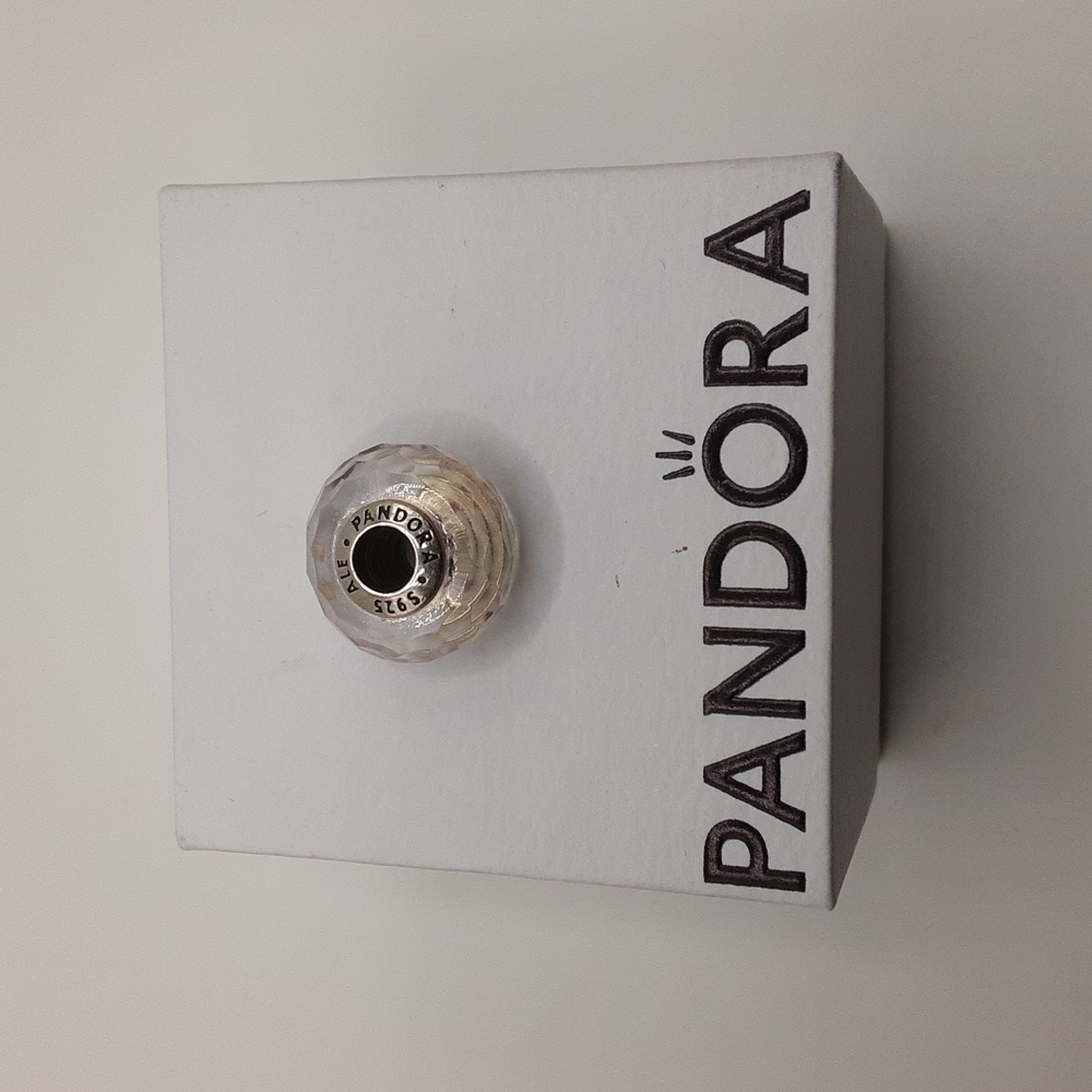Authentic Pandora Tropical Sea Murano Glass Bead Charm - EUC